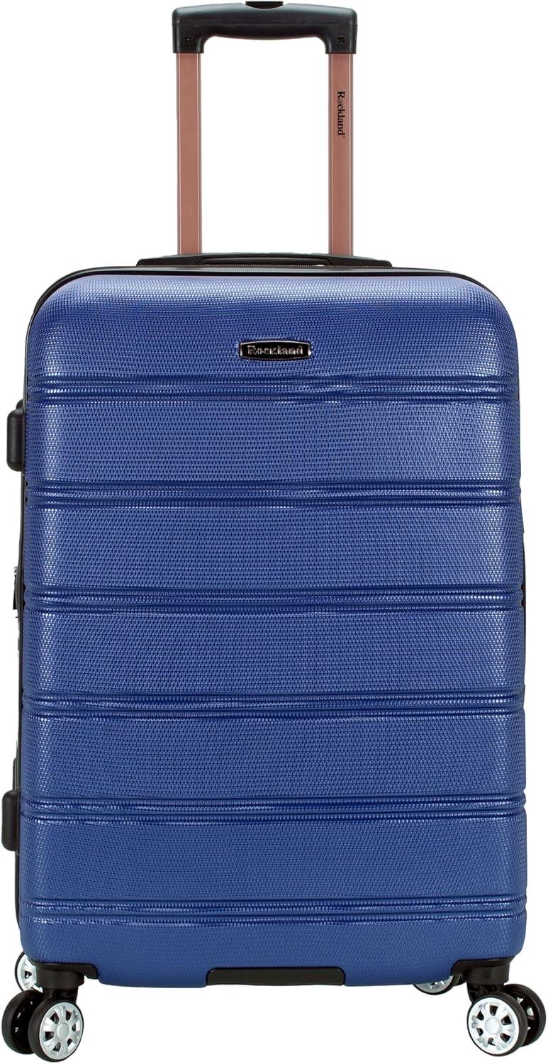 imageRockland Melbourne Hardside Expandable Spinner Wheel Luggage 2TONENAVY 2 Piece 2028Blue