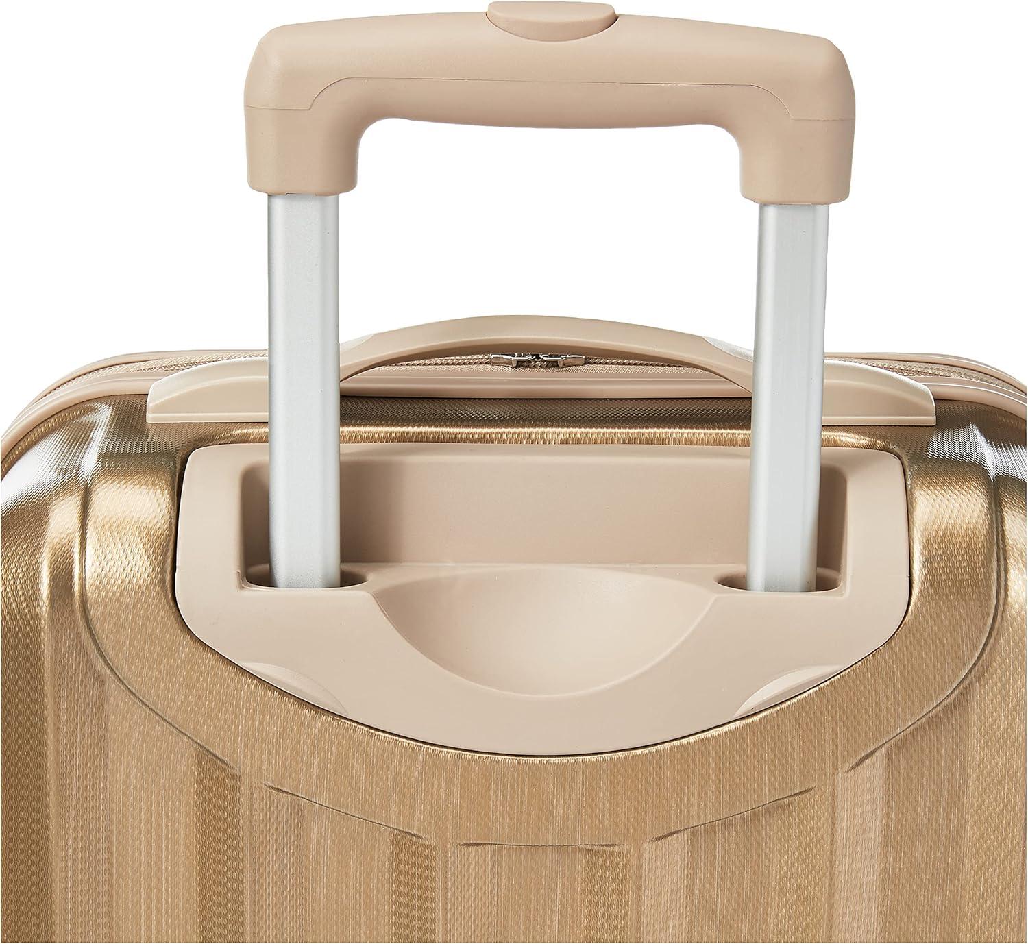 imageRockland Melbourne Hardside Expandable Spinner Wheel Luggage 2TONENAVY 2 Piece 2028Bronze