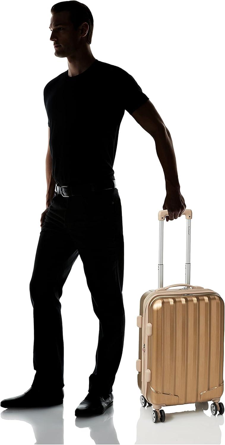 imageRockland Melbourne Hardside Expandable Spinner Wheel Luggage 2TONENAVY 2 Piece 2028Bronze