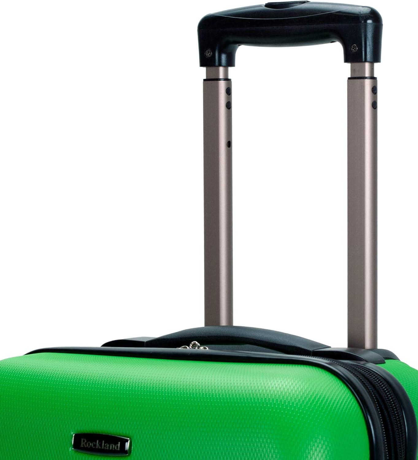 imageRockland Melbourne Hardside Expandable Spinner Wheel Luggage 2TONENAVY 2 Piece 2028Green