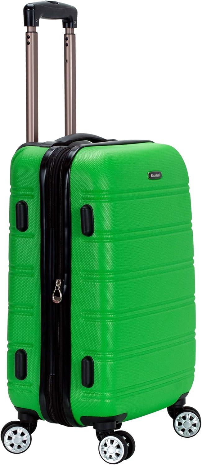 imageRockland Melbourne Hardside Expandable Spinner Wheel Luggage 2TONENAVY 2 Piece 2028Green