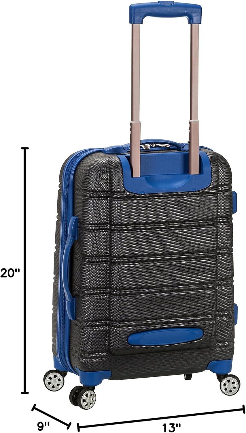 imageRockland Melbourne Hardside Expandable Spinner Wheel Luggage 2TONENAVY 2 Piece 2028Grey