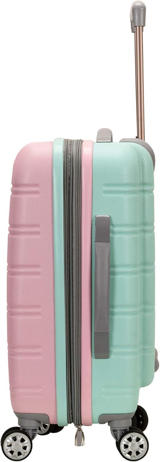 imageRockland Melbourne Hardside Expandable Spinner Wheel Luggage 2TONENAVY 2 Piece 2028Mint