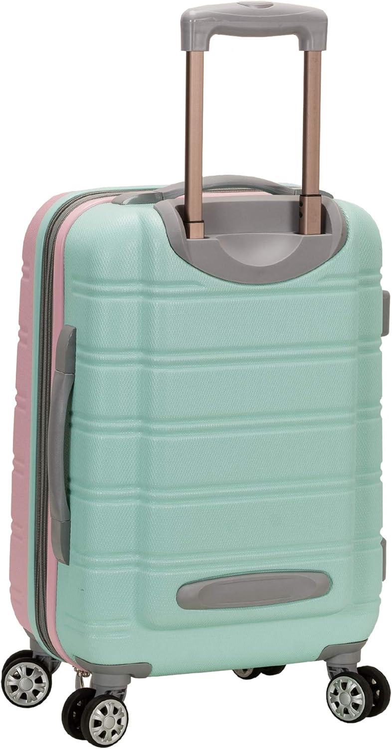 imageRockland Melbourne Hardside Expandable Spinner Wheel Luggage 2TONENAVY 2 Piece 2028Mint