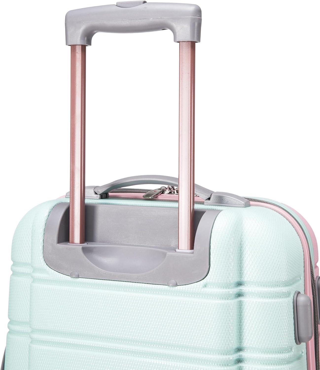 imageRockland Melbourne Hardside Expandable Spinner Wheel Luggage 2TONENAVY 2 Piece 2028Multicolor