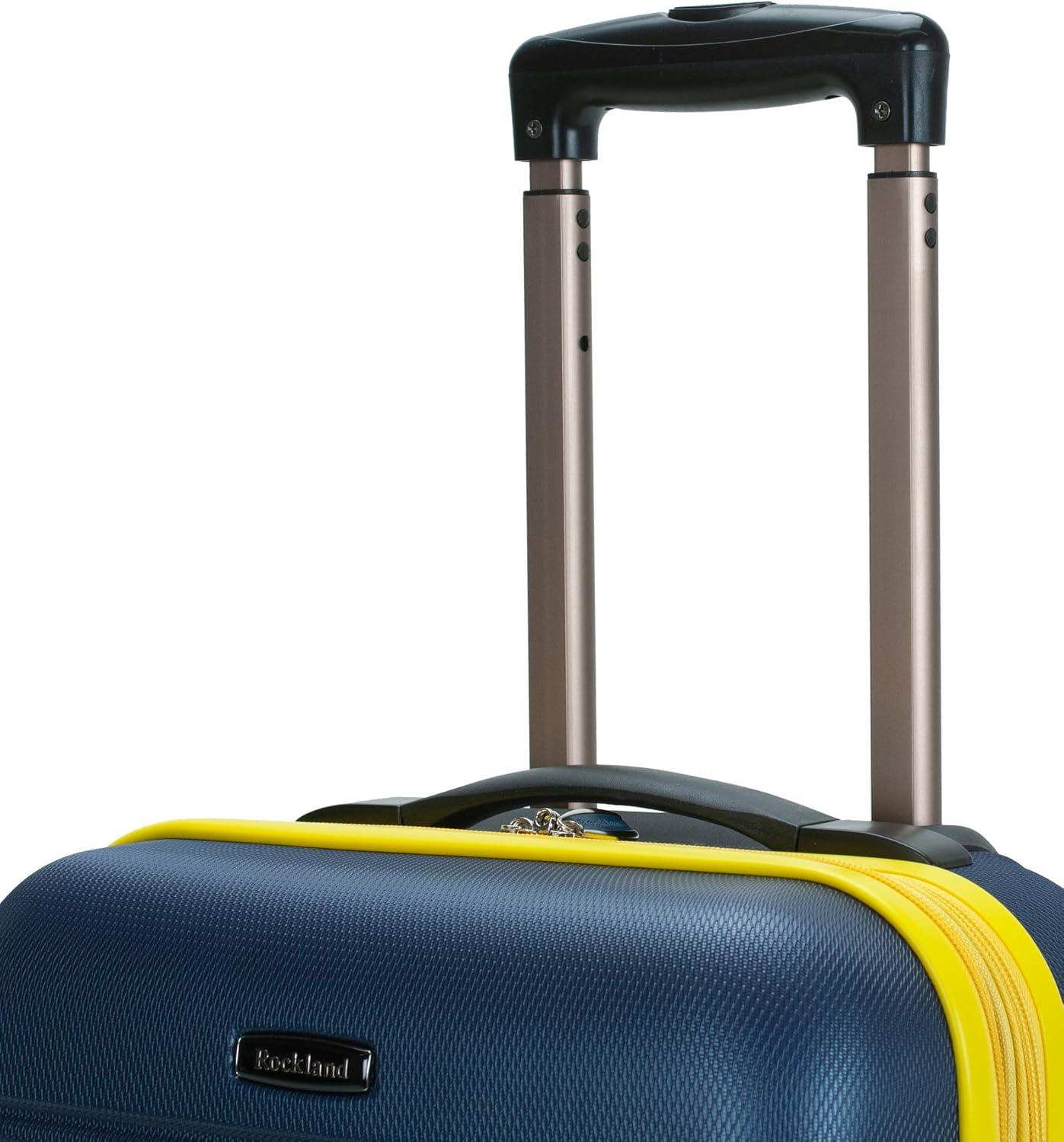 imageRockland Melbourne Hardside Expandable Spinner Wheel Luggage 2TONENAVY 2 Piece 2028Navy