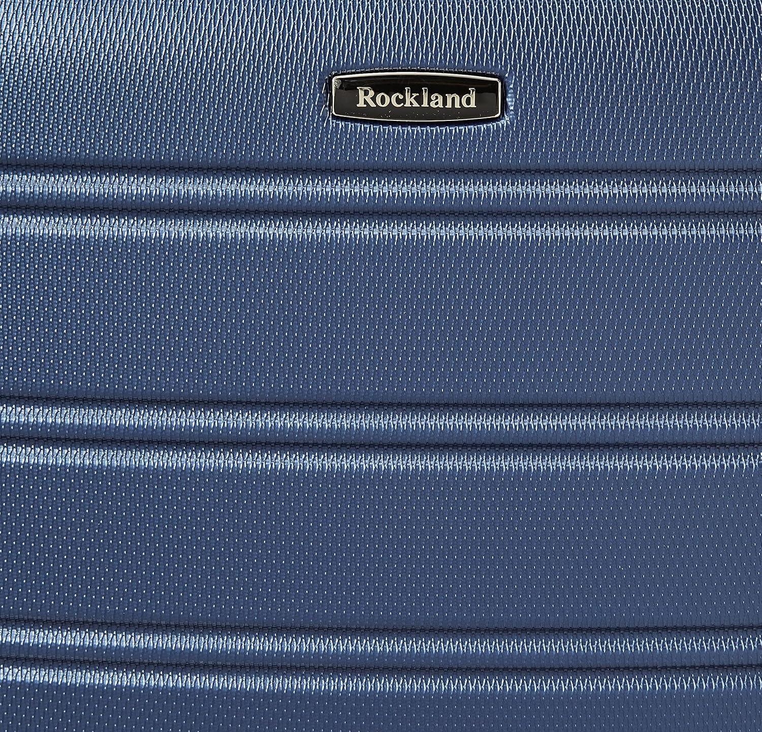imageRockland Melbourne Hardside Expandable Spinner Wheel Luggage 2TONENAVY 2 Piece 2028Navy