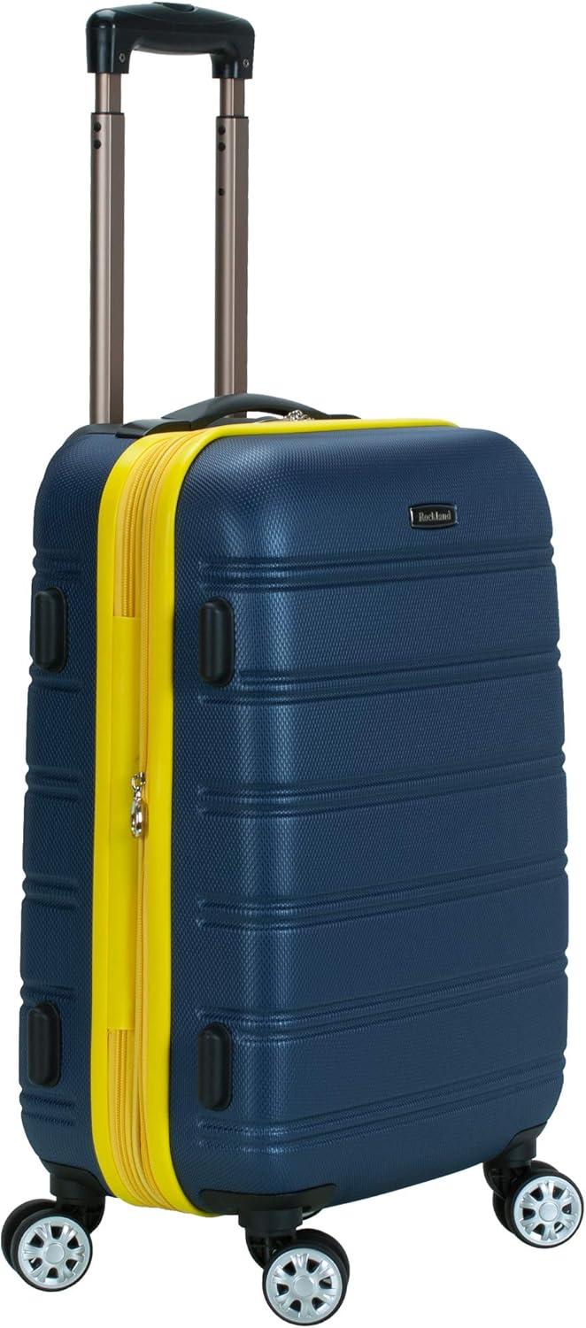 imageRockland Melbourne Hardside Expandable Spinner Wheel Luggage 2TONENAVY 2 Piece 2028Navy