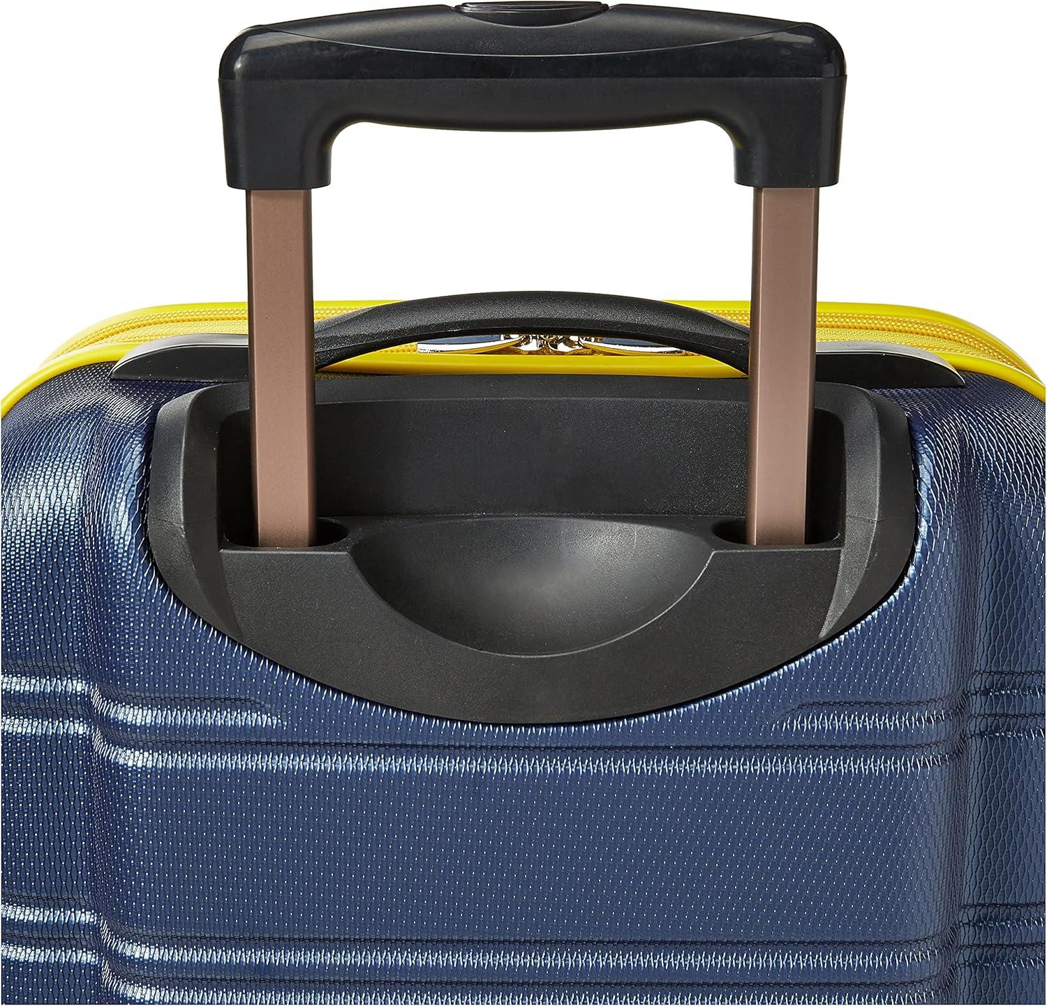 imageRockland Melbourne Hardside Expandable Spinner Wheel Luggage 2TONENAVY 2 Piece 2028Navy