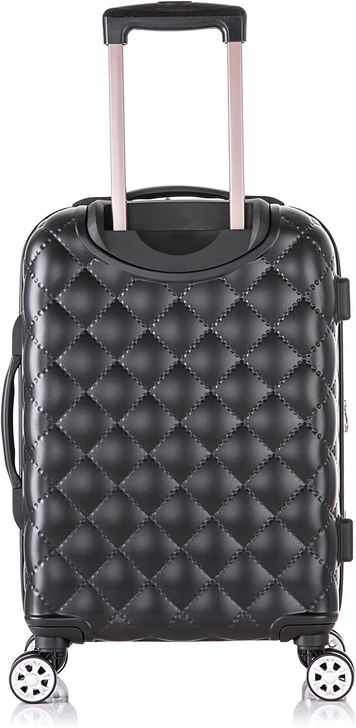 imageRockland Melbourne Hardside Expandable Spinner Wheel Luggage 2TONENAVY 2 Piece 2028Quilt