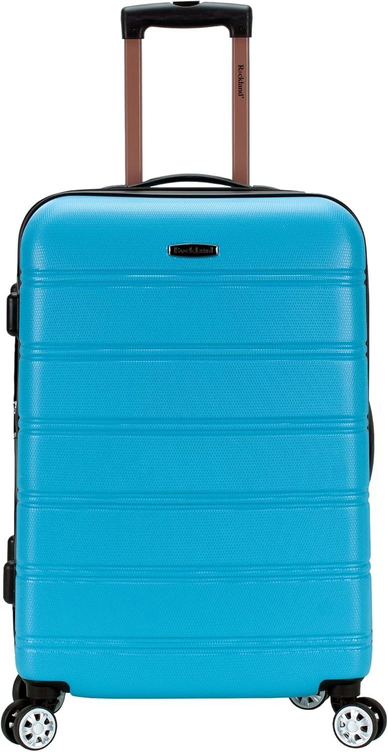 imageRockland Melbourne Hardside Expandable Spinner Wheel Luggage 2TONENAVY 2 Piece 2028Turquoise