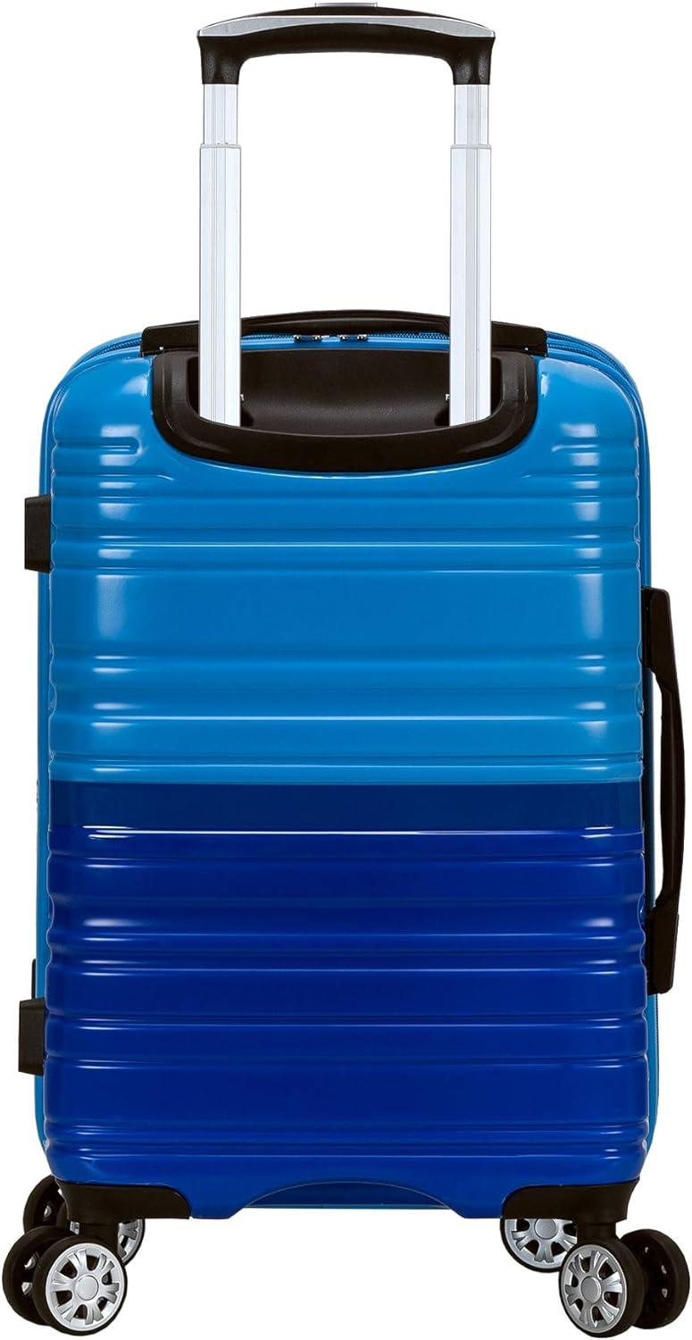 imageRockland Melbourne Hardside Expandable Spinner Wheel Luggage 2TONENAVY 2 Piece 2028Two Tone Blue