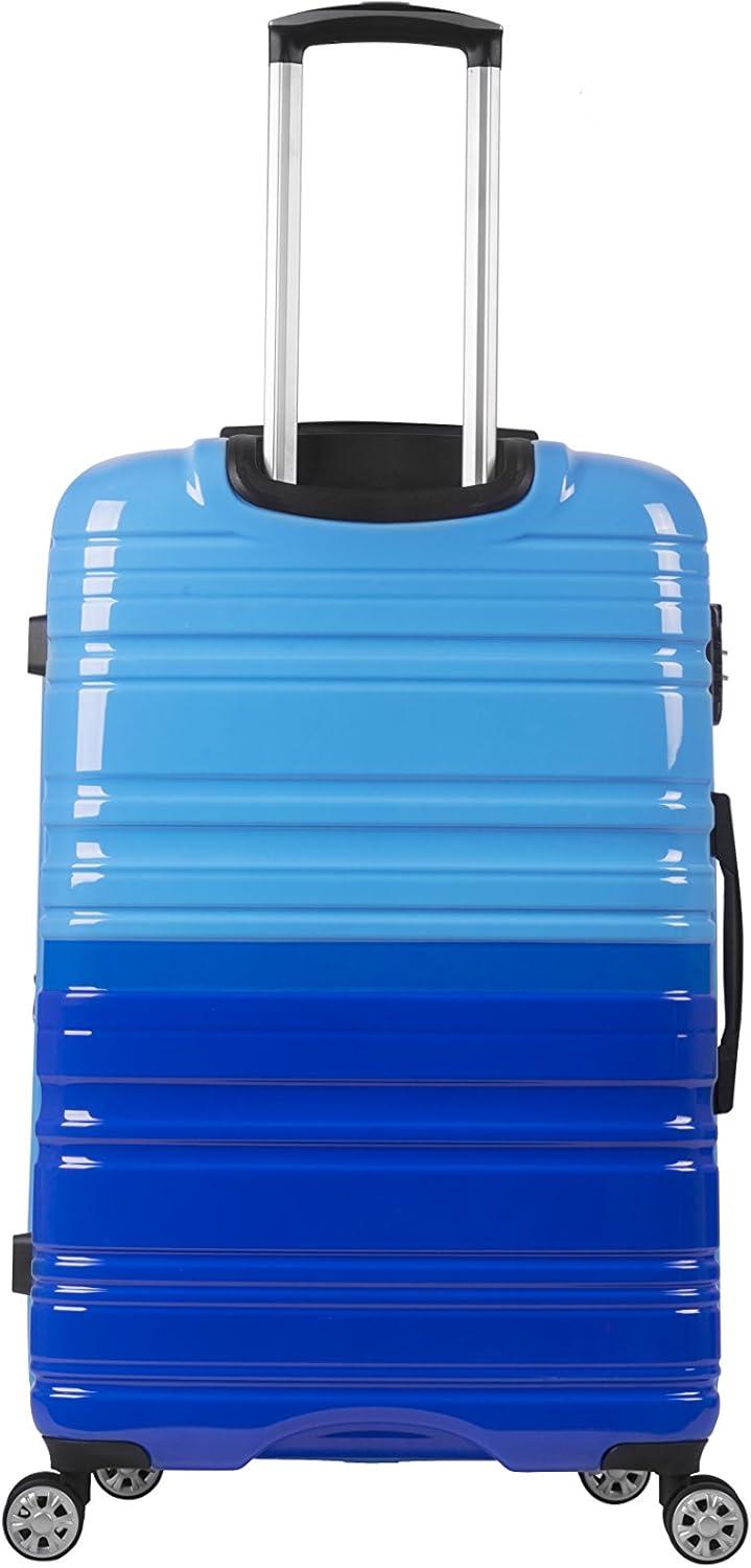 imageRockland Melbourne Hardside Expandable Spinner Wheel Luggage 2TONENAVY 2 Piece 2028Two Tone Blue