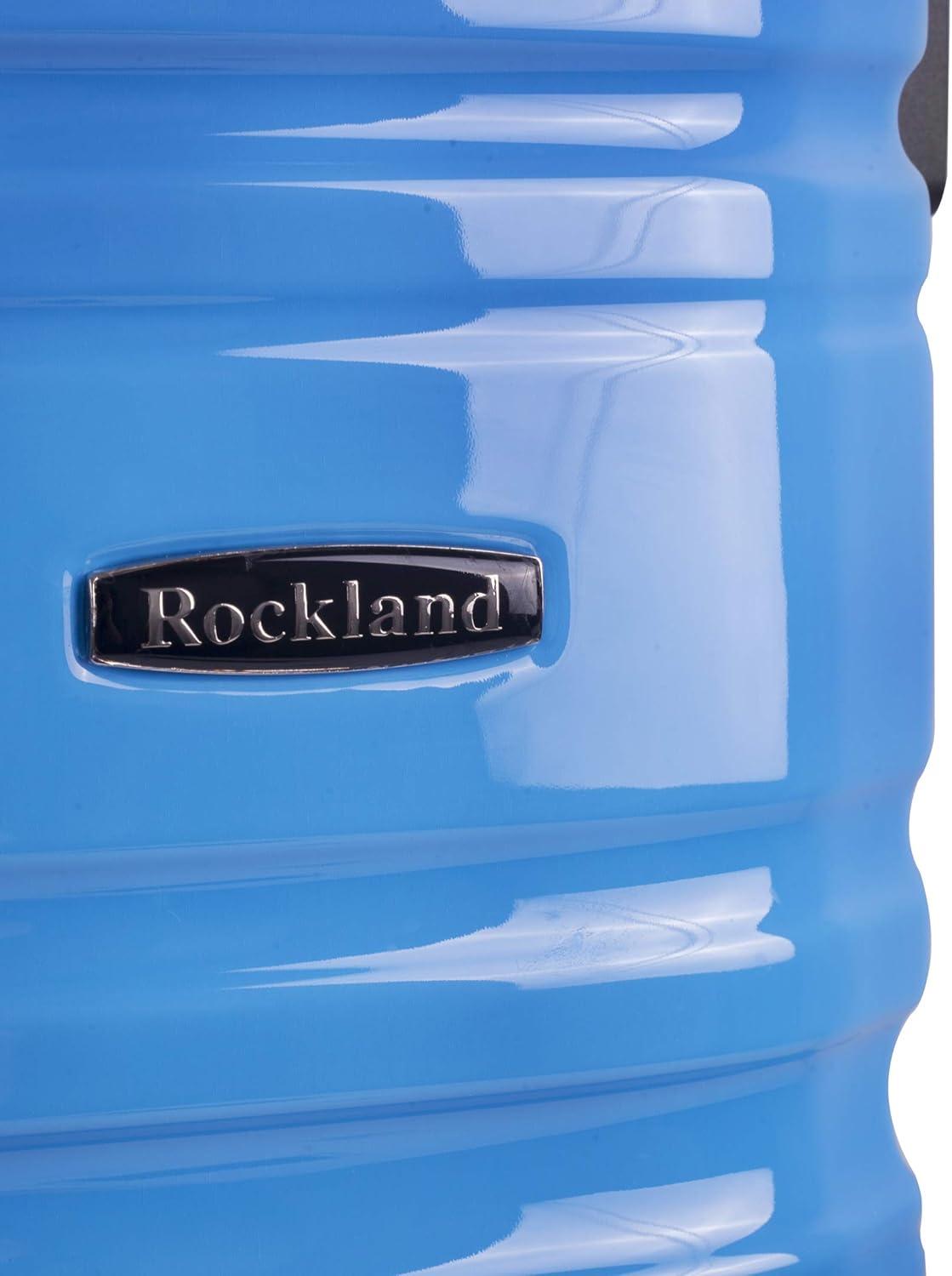 imageRockland Melbourne Hardside Expandable Spinner Wheel Luggage 2TONENAVY 2 Piece 2028Two Tone Blue