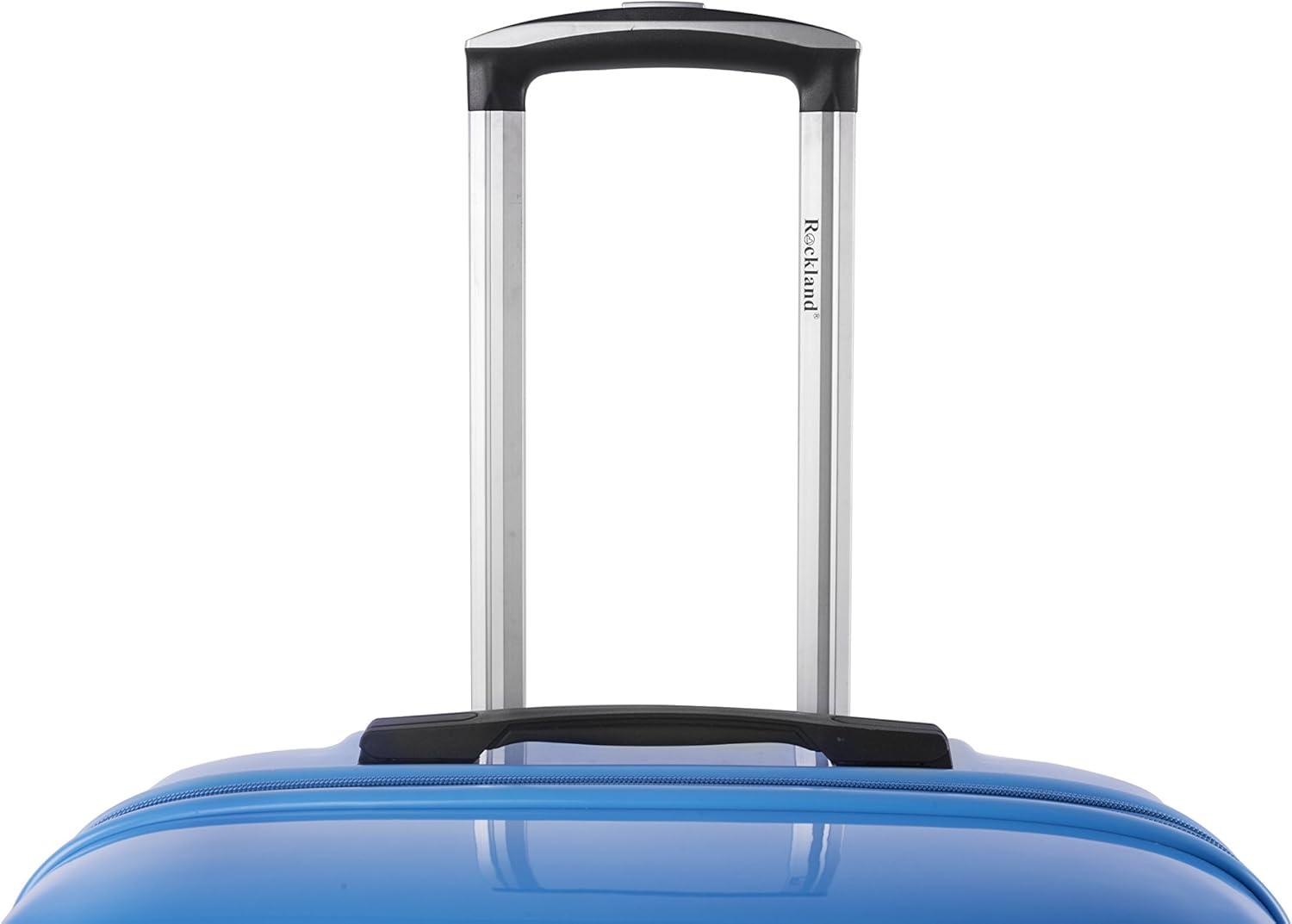 imageRockland Melbourne Hardside Expandable Spinner Wheel Luggage 2TONENAVY 2 Piece 2028Two Tone Blue