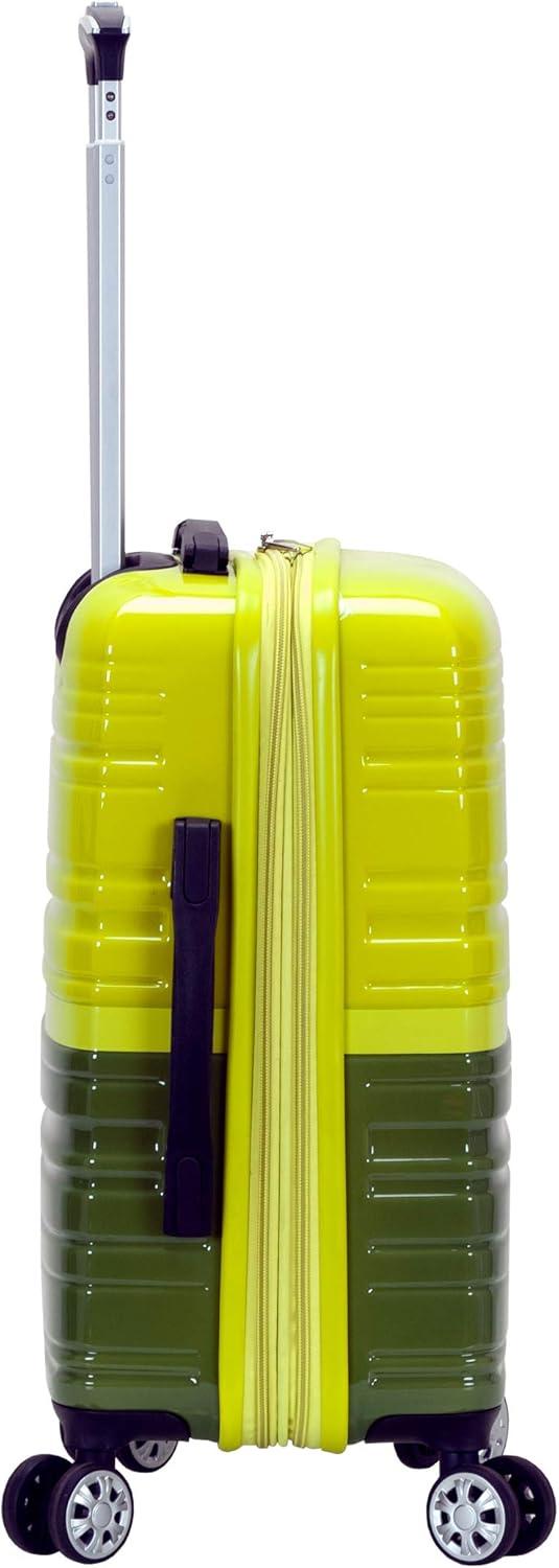 imageRockland Melbourne Hardside Expandable Spinner Wheel Luggage 2TONENAVY 2 Piece 2028Two Tone Green