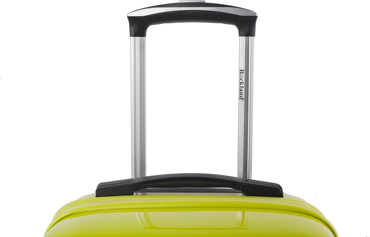 imageRockland Melbourne Hardside Expandable Spinner Wheel Luggage 2TONENAVY 2 Piece 2028Two Tone Green