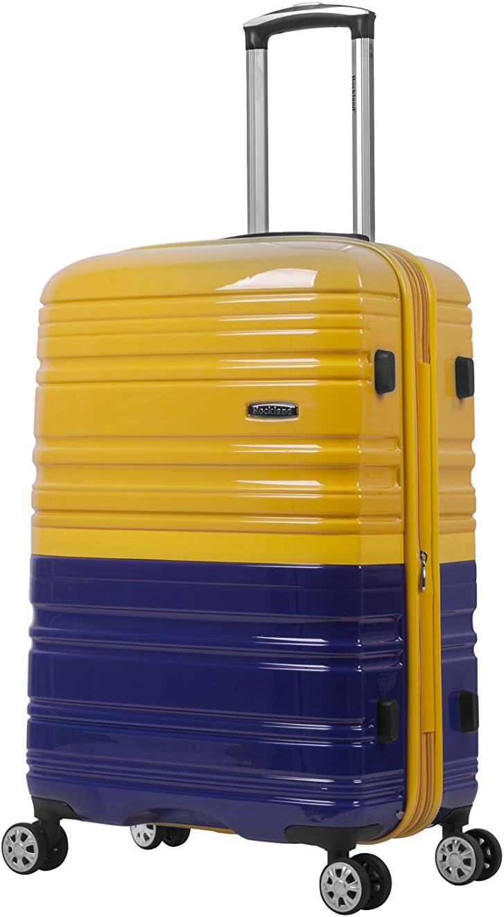 imageRockland Melbourne Hardside Expandable Spinner Wheel Luggage 2TONENAVY 2 Piece 2028Two Tone Navy