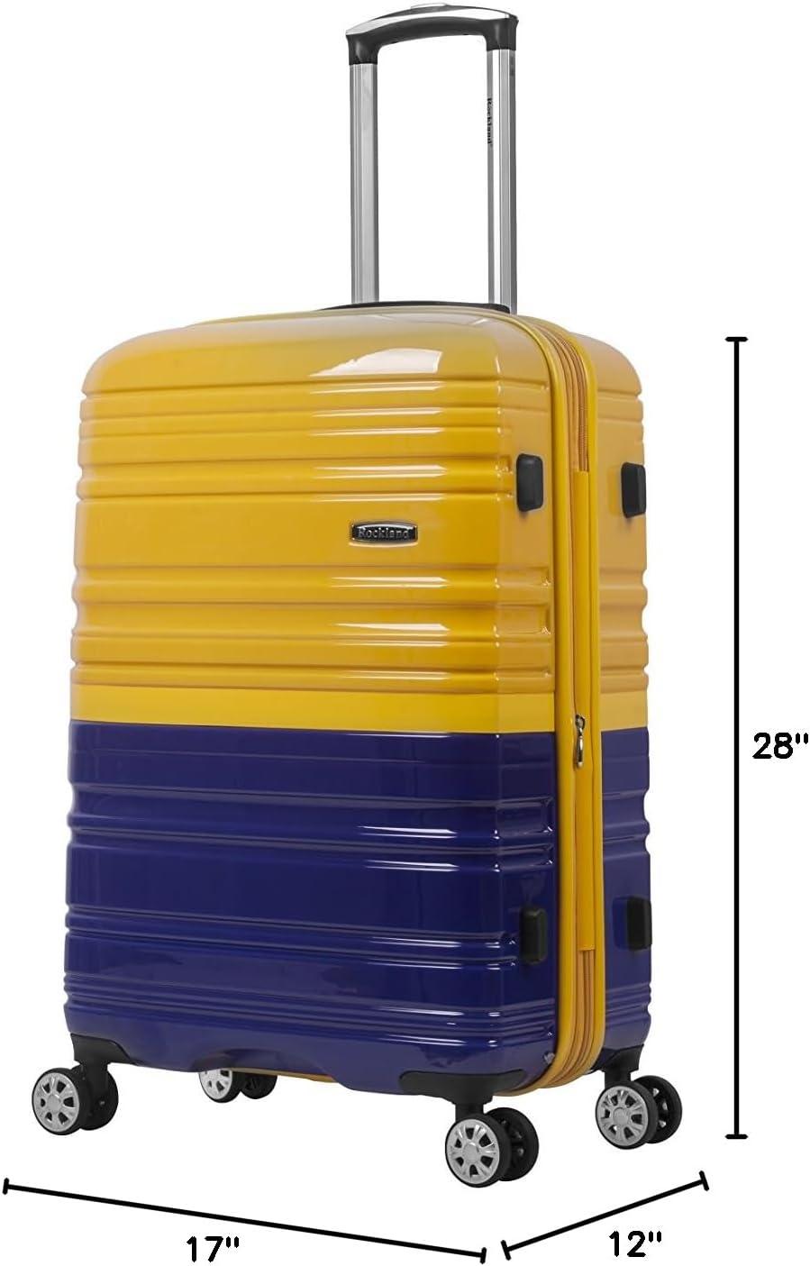 imageRockland Melbourne Hardside Expandable Spinner Wheel Luggage 2TONENAVY 2 Piece 2028Two Tone Navy