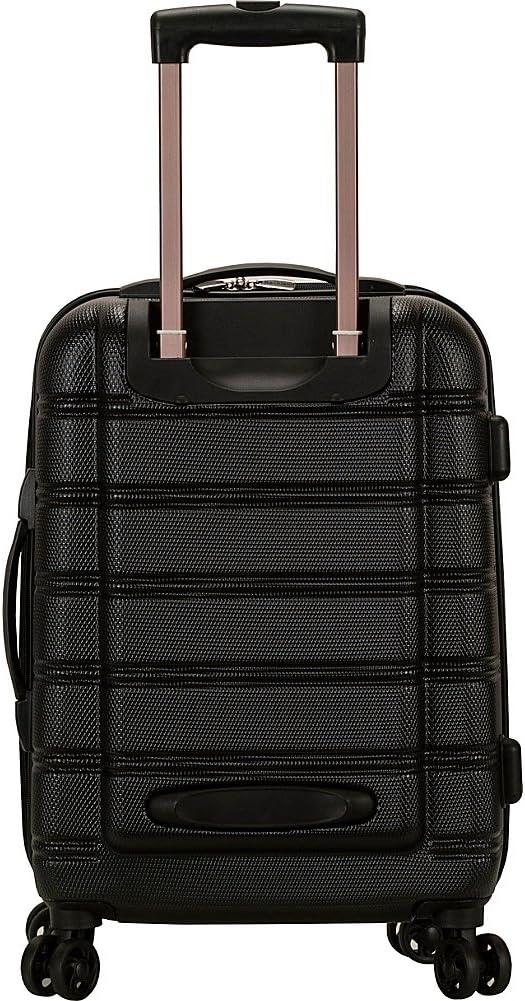 imageRockland Melbourne Hardside Expandable Spinner Wheel Luggage 2TONENAVY 2 Piece 2028Two Tone White