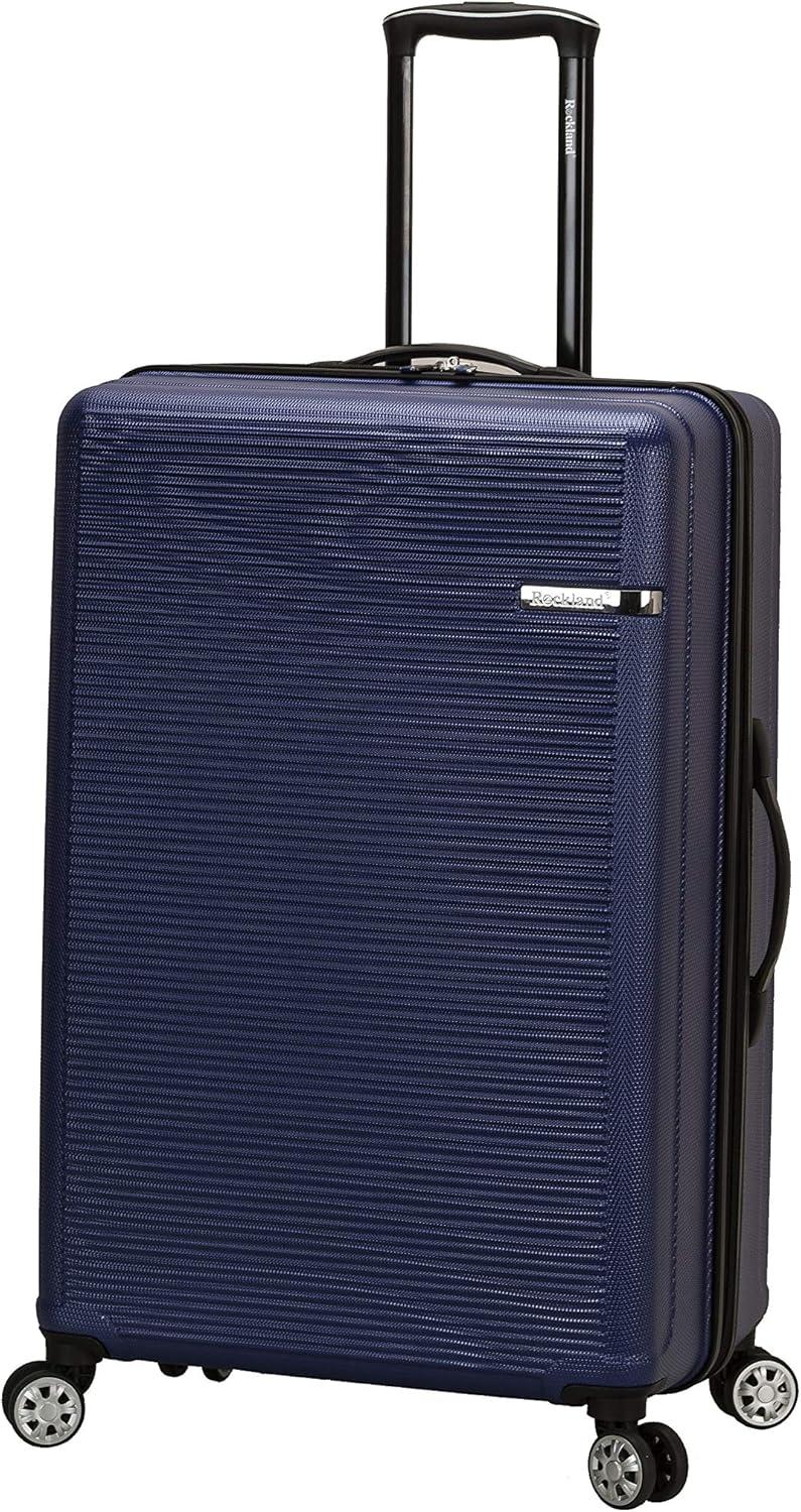 imageRockland Skyline Hardside Spinner Wheel Luggage Set Blue 3Piece Set 202428Blue