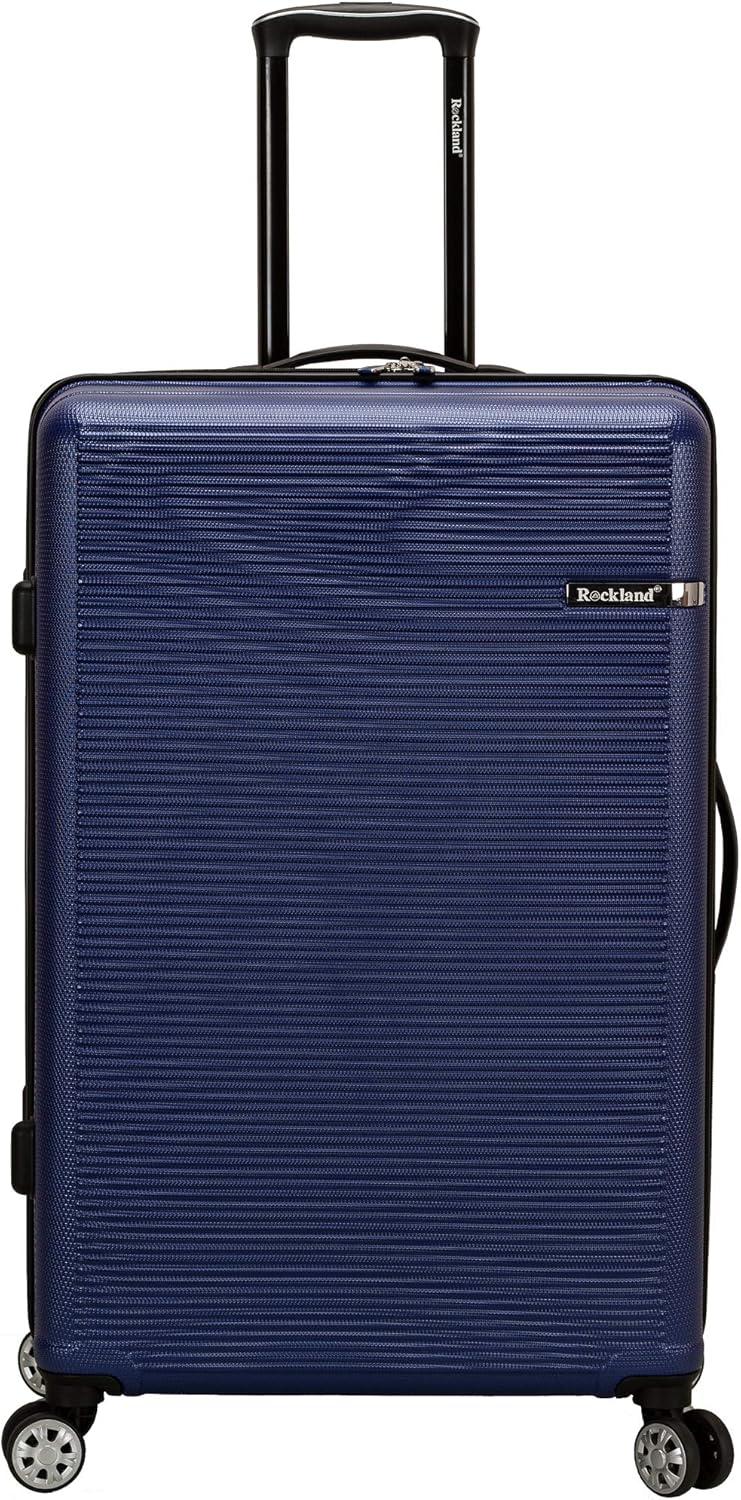 imageRockland Skyline Hardside Spinner Wheel Luggage Set Blue 3Piece Set 202428Blue