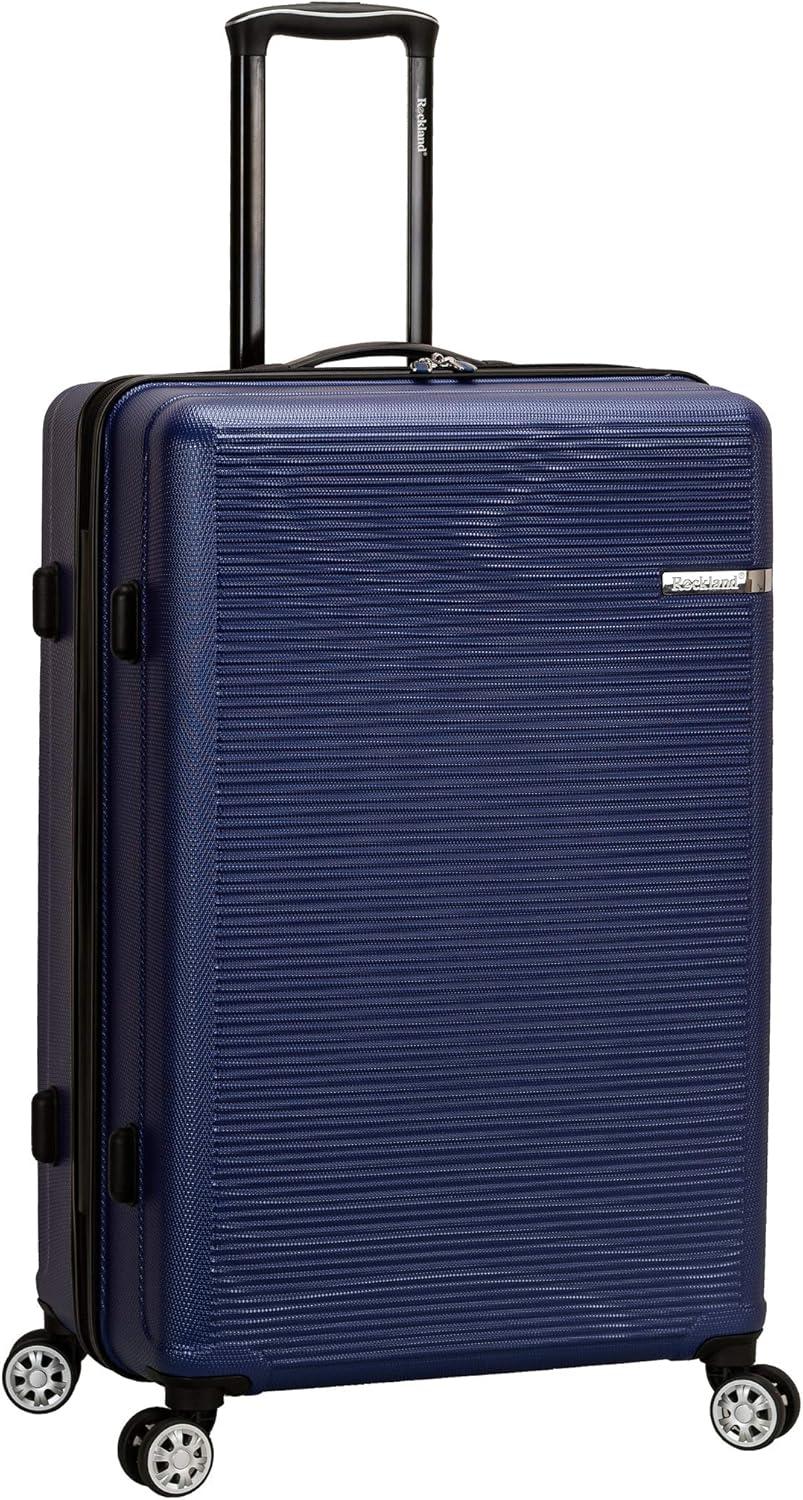 imageRockland Skyline Hardside Spinner Wheel Luggage Set Blue 3Piece Set 202428Blue