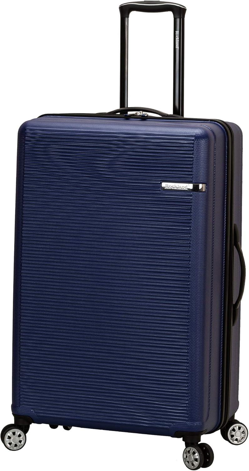 imageRockland Skyline Hardside Spinner Wheel Luggage Set Blue 3Piece Set 202428Blue