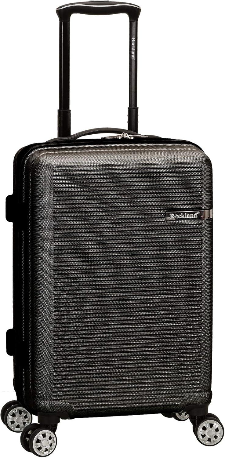 imageRockland Skyline Hardside Spinner Wheel Luggage Set Blue 3Piece Set 202428Grey