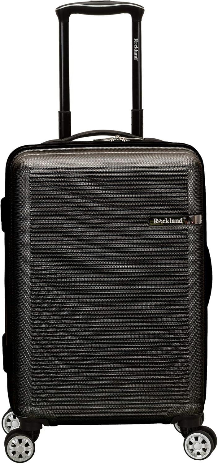 imageRockland Skyline Hardside Spinner Wheel Luggage Set Blue 3Piece Set 202428Grey