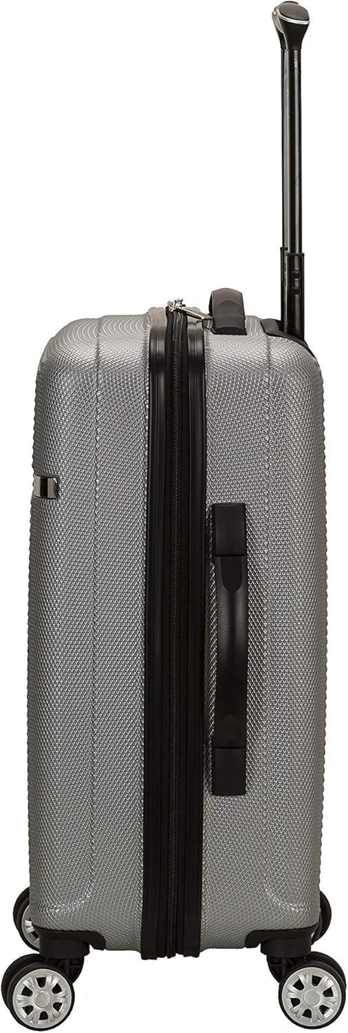 imageRockland Skyline Hardside Spinner Wheel Luggage Set Blue 3Piece Set 202428Silver