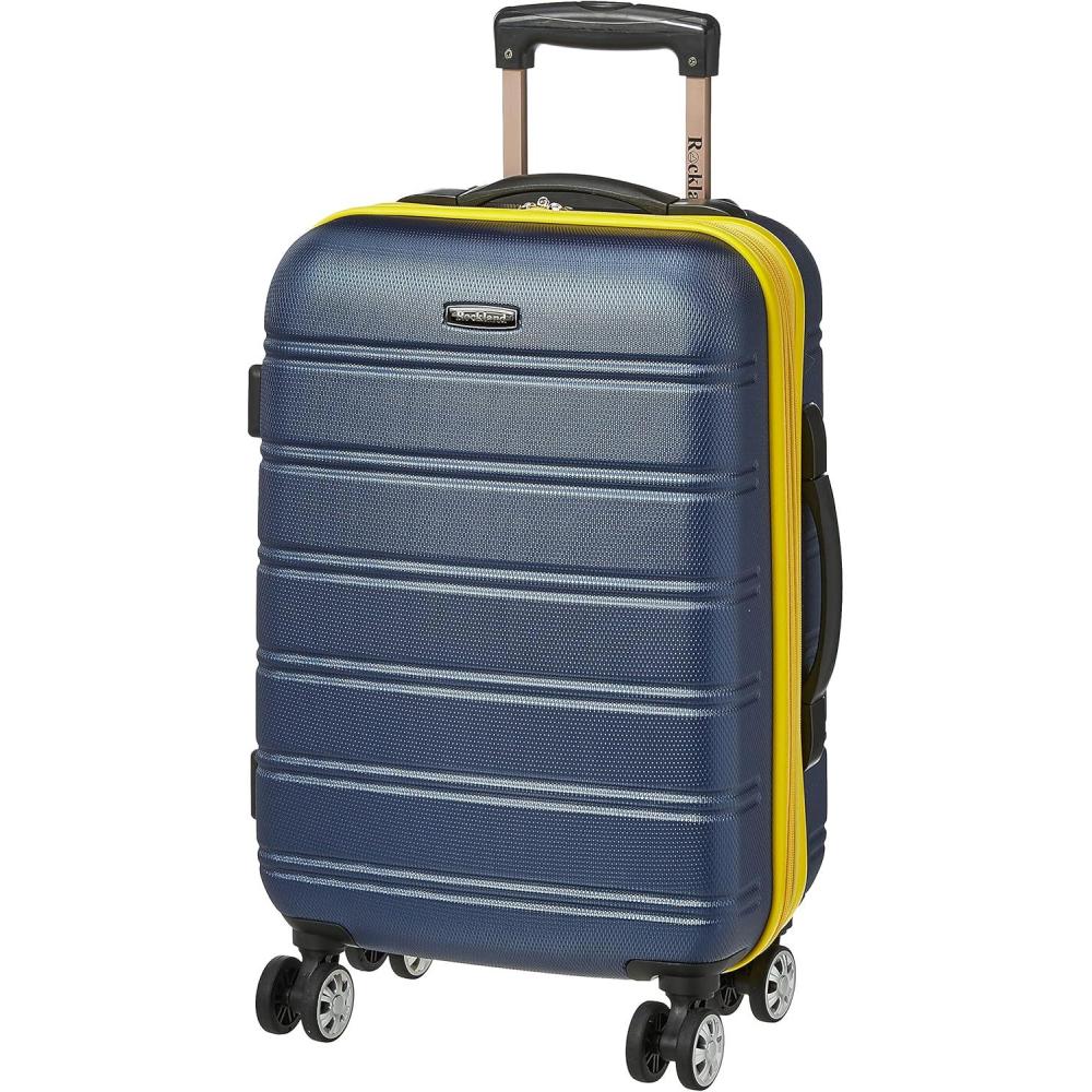 imageRockland Melbourne Hardside Expandable Spinner Wheel Luggage 2TONENAVY 2 Piece 2028Navy
