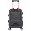 Rockland Melbourne Hardside Expandable Spinner Wheel Luggage, 2TONENAVY, 2 Piece (20″/28″)(Black)