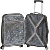 Rockland Melbourne Hardside Expandable Spinner Wheel Luggage, 2TONENAVY, 2 Piece (20″/28″)(Black Wave)