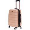 Rockland Melbourne Hardside Expandable Spinner Wheel Luggage, 2TONENAVY, 2 Piece (20″/28″)(Champagne)