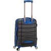 Rockland Melbourne Hardside Expandable Spinner Wheel Luggage, 2TONENAVY, 2 Piece (20″/28″)(Grey)