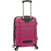 Rockland Melbourne Hardside Expandable Spinner Wheel Luggage, 2TONENAVY, 2 Piece (20″/28″)(Magenta)