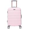 Rockland Melbourne Hardside Expandable Spinner Wheel Luggage, 2TONENAVY, 2 Piece (20″/28″)(Multicolor)