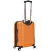 Rockland Melbourne Hardside Expandable Spinner Wheel Luggage, 2TONENAVY, 2 Piece (20″/28″)(Orange)