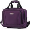 Rockland Melbourne Hardside Expandable Spinner Wheel Luggage, 2TONENAVY, 2 Piece (20″/28″)(Purple)