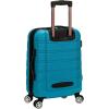 Rockland Melbourne Hardside Expandable Spinner Wheel Luggage, 2TONENAVY, 2 Piece (20″/28″)(Turquoise)