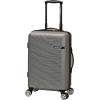Rockland Skyline Hardside Spinner Wheel Luggage Set, Blue, 3-Piece Set (20/24/28)(Silver)