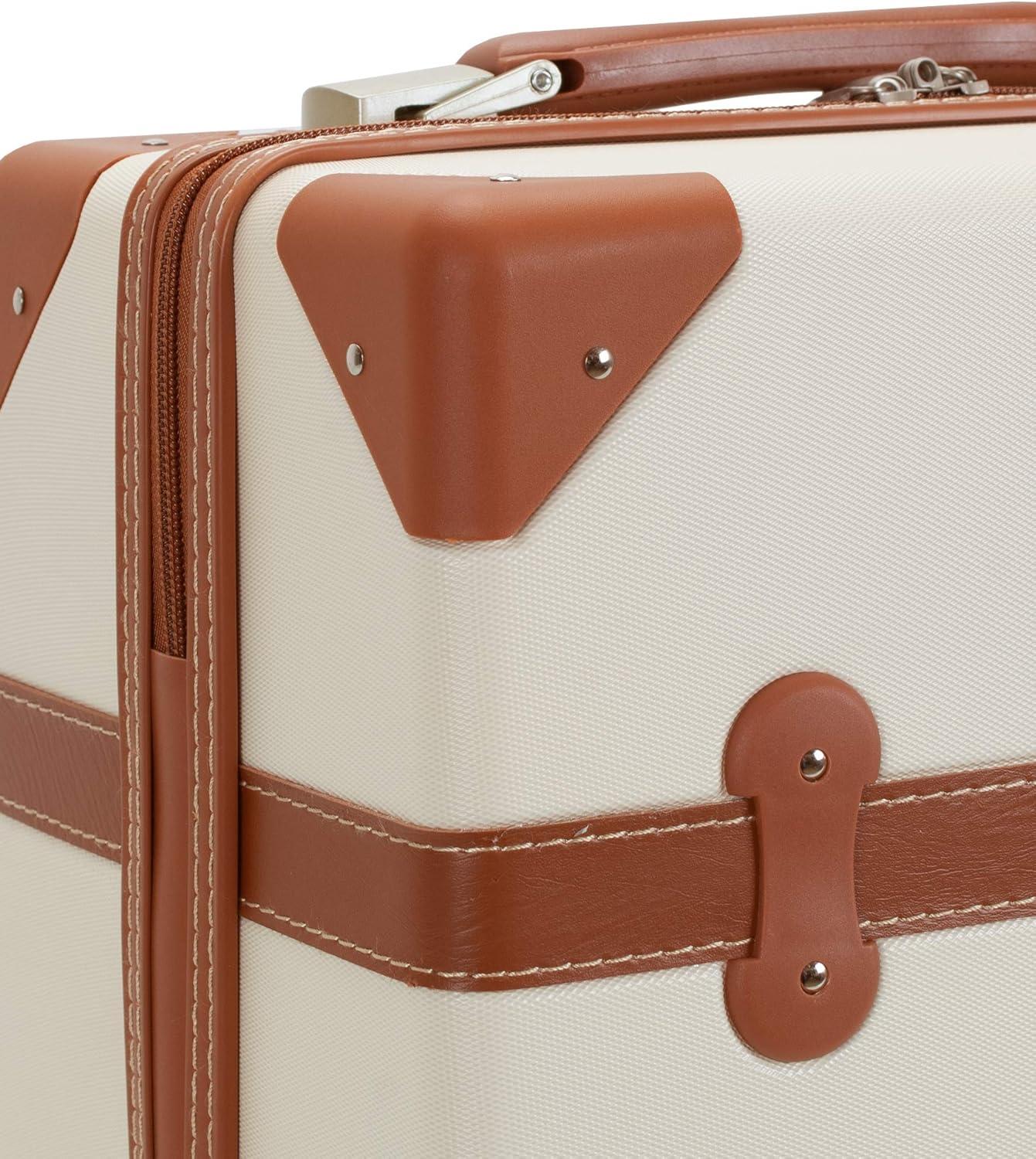 imageRockland Stage Coach 20Inch Rolling Trunk Champagne 20InchWhite