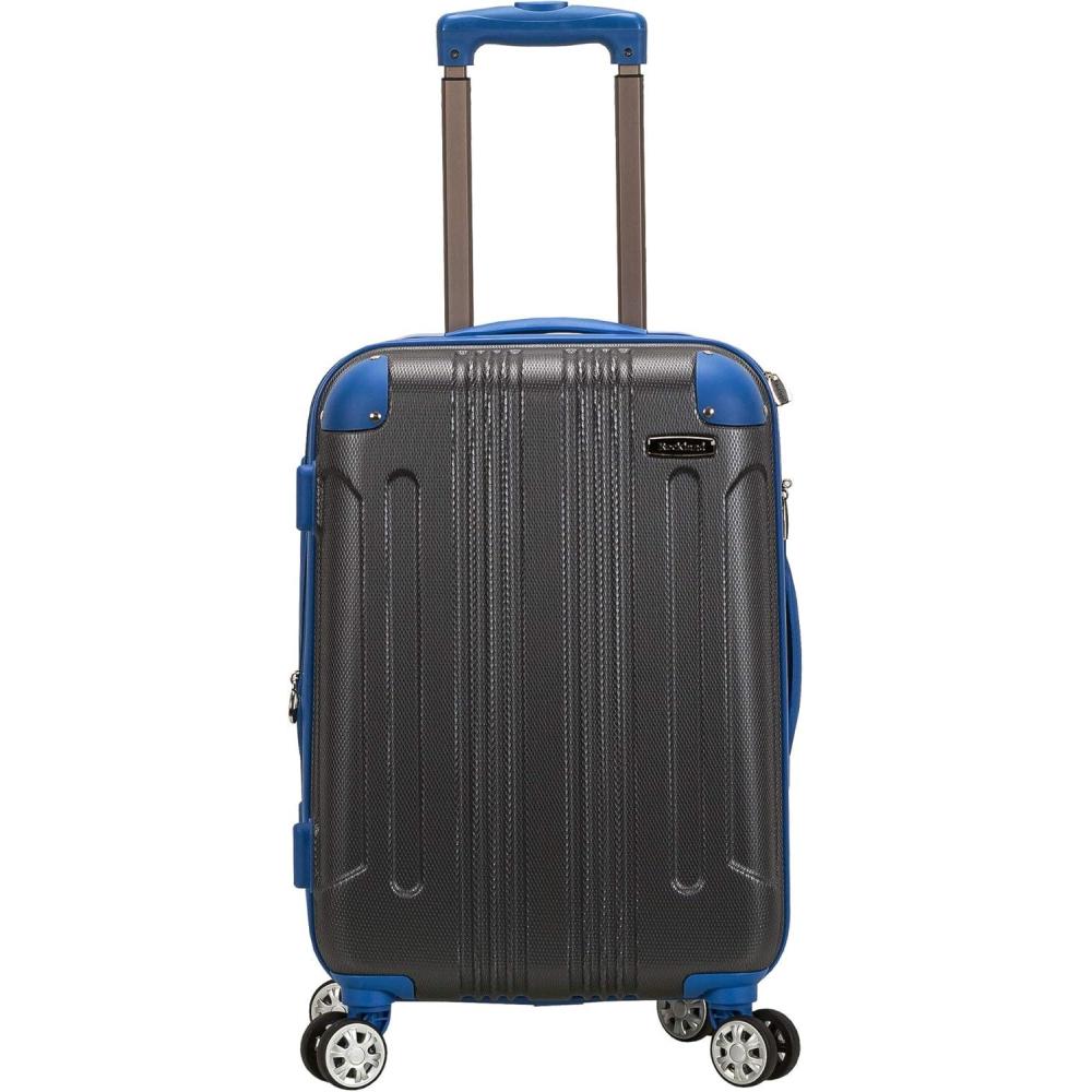 imageRockland London Hardside Spinner Wheel Luggage Two Tone Grey CarryOn 20InchGrey