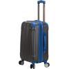 Rockland London Hardside Spinner Wheel Luggage, Two Tone Grey, Carry-On 20-Inch(Grey)
