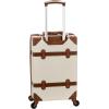 Rockland Stage Coach 20-Inch Rolling Trunk, Champagne, 20-Inch(White)