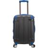 Rockland London Hardside Spinner Wheel Luggage, Two Tone Grey, Carry-On 20-Inch(Grey)