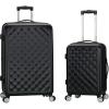 Rockland Melbourne Hardside Expandable Spinner Wheel Luggage, Quilt, 2 Piece (20″/28″)