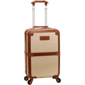 Rockland Stage Coach 20-Inch Rolling Trunk, Champagne, 20-Inch(Champagne)