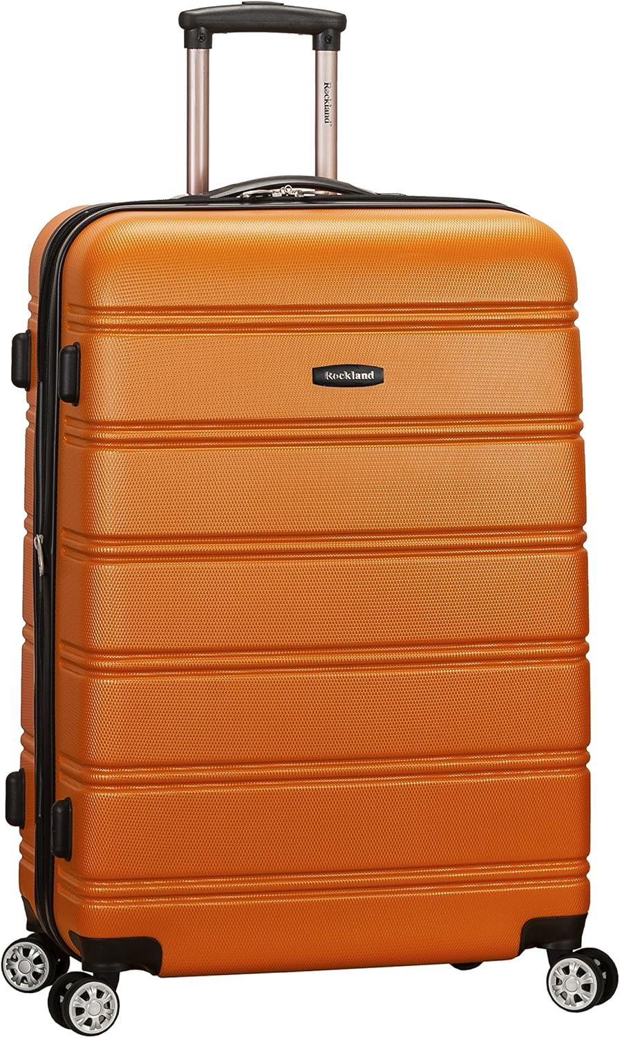 imageRockland Vara Softside 3Piece Upright Luggage Set Acu Camo 3Piece Set 20 inch28 inch22 inch duffelORANGE